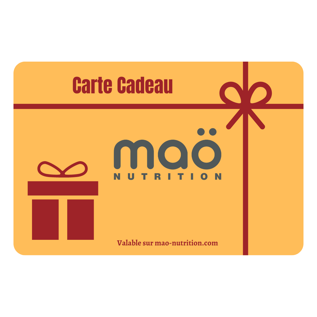 Cartes Cadeaux Maö Nutrition