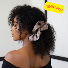 Charger l'image dans la galerie, Chouchou satin Marron
